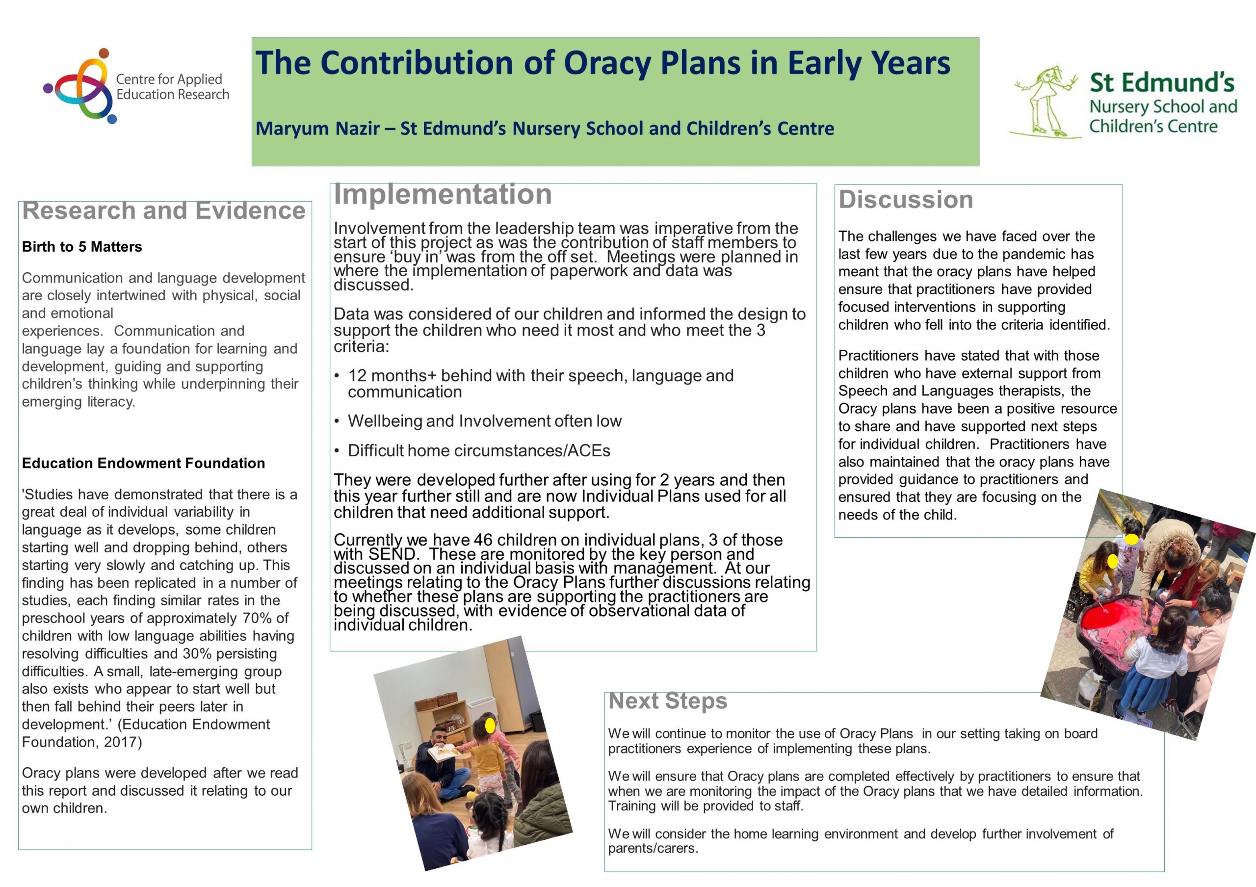 Maryum Nazir_St. Edmunds Nursery School _ Oracy Plans